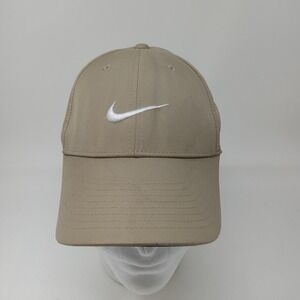 Nike Hat Cap Strap Back Legacy91 Beige Twill Swoosh Dri-FIT Golf One Size Mens